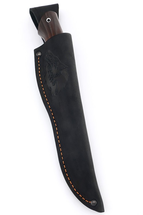 Нож Барс сталь кованая 95Х18 рукоять вставка черный граб ясень термоциклированный 