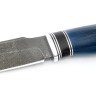 Нож Хищник сталь ХВ5 рукоять вставка черный граб, карельская берёза синяя 