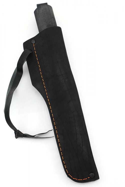 Нож Северный №4 сталь Х12МФ шлифованный дол рукоять вставка акрил белый черный граб 