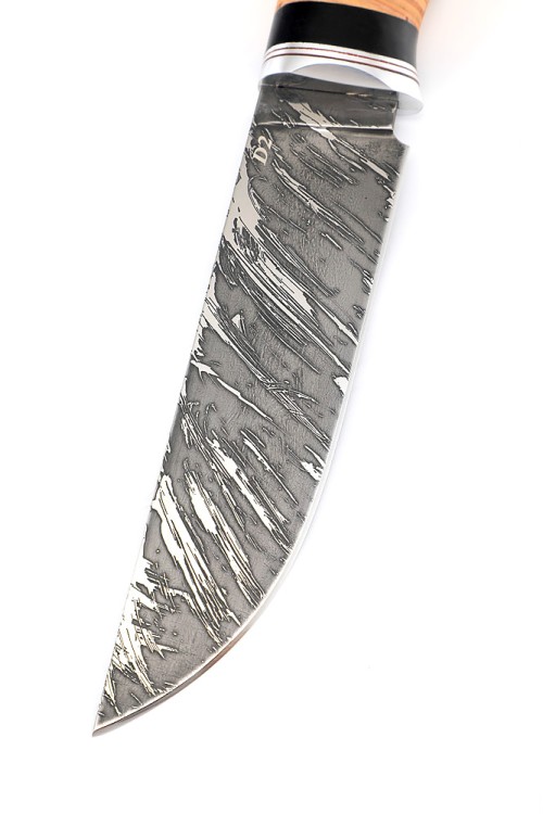 Нож Берсерк сталь кованая D2 рукоять береста 