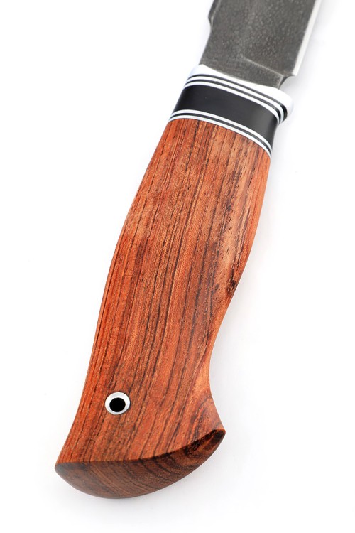 Нож Хищник сталь ХВ5 рукоять вставка черный граб, бубинга 