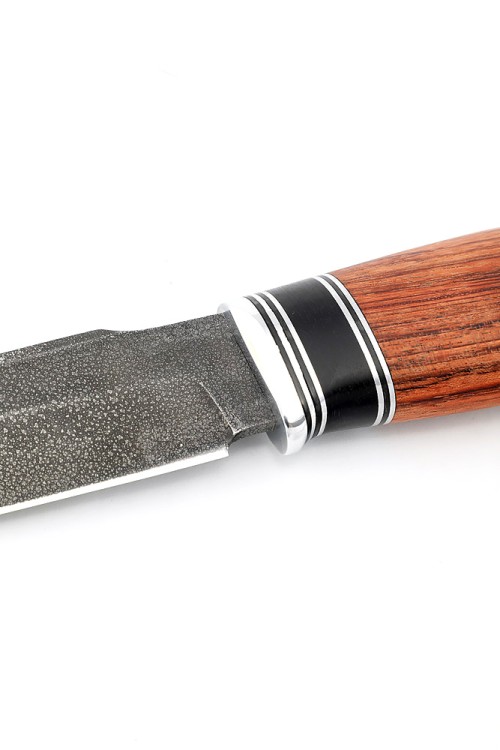 Нож Хищник сталь ХВ5 рукоять вставка черный граб, бубинга 