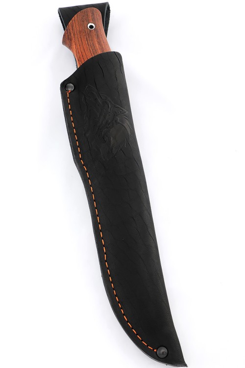 Нож Хищник сталь ХВ5 рукоять вставка черный граб, бубинга 