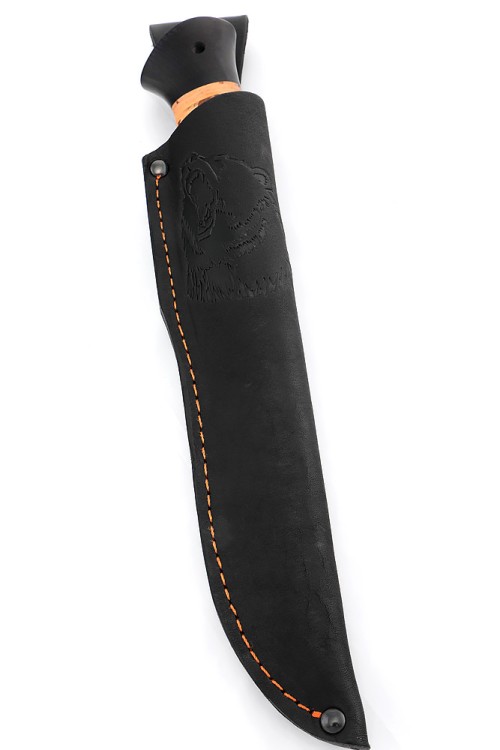 Нож Хищник сталь дамаск рукоять береста 