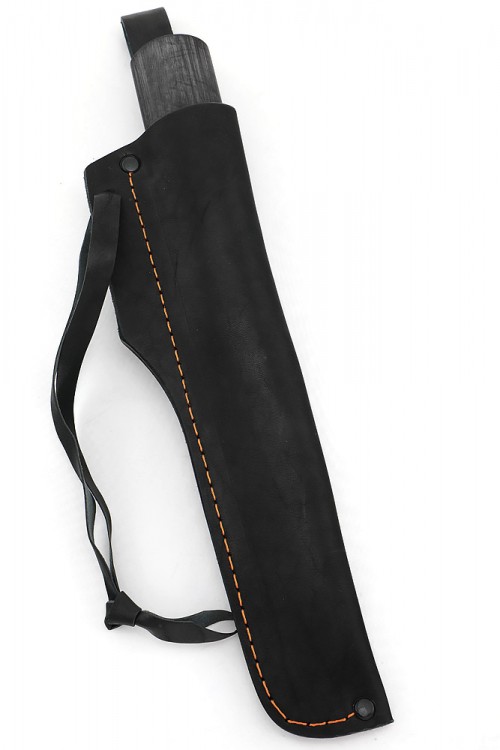 Нож Северный №3 сталь Х12МФ шлифованный дол рукоять вставка акрил белый черный граб 