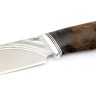 Нож Кабан сталь К340 фигурные долы рукоять карельская береза коричневая 