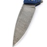 Нож складной Турист дамаск G10 черно-синяя 