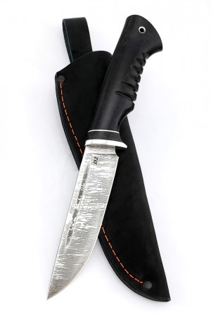 Нож Зверобой сталь D2 рукоять резная черный граб