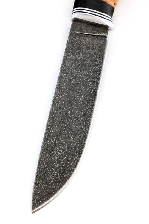 Нож Следопыт сталь ХВ5, рукоять береста 