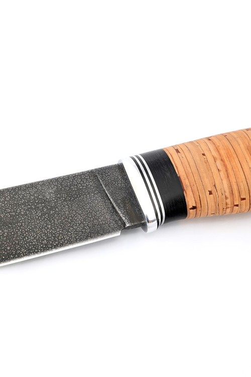 Нож Следопыт сталь ХВ5, рукоять береста 