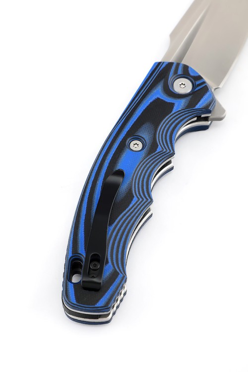Нож складной Фантом М398 G10 черно-синяя 