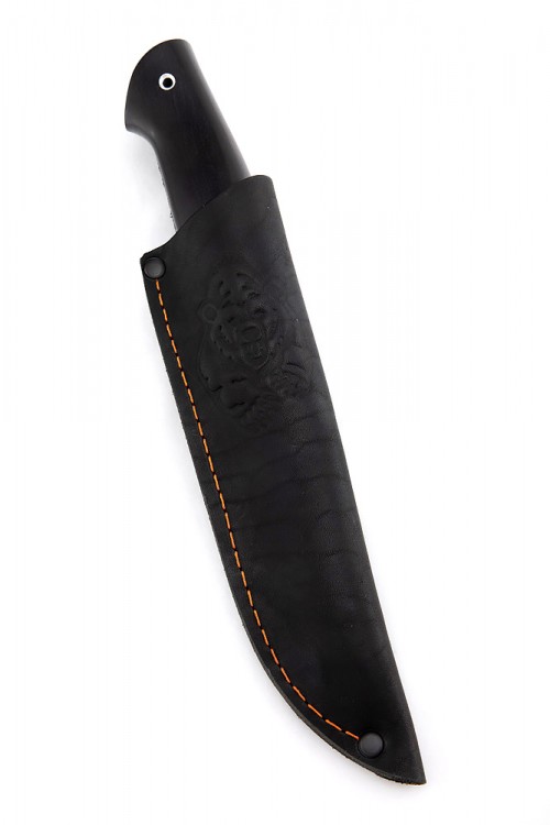 Нож Путник сталь К340 рукоять акрил белый черный граб 