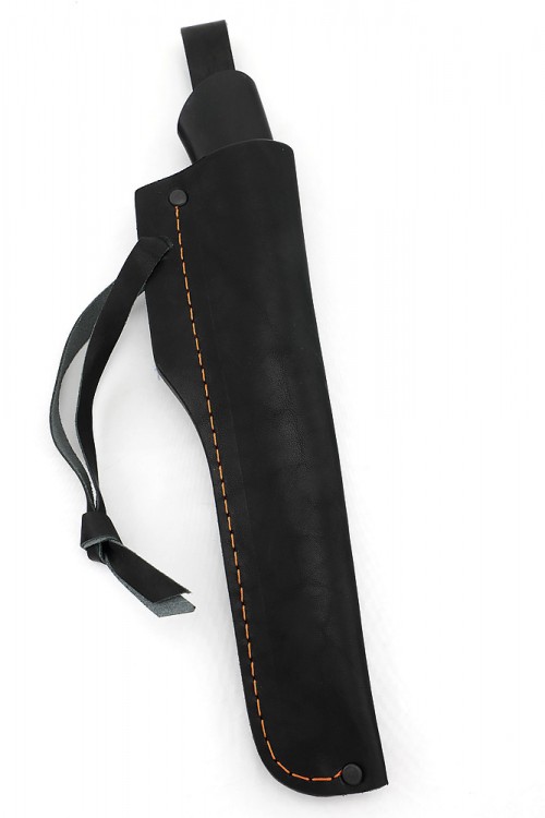 Нож Северный №5 сталь Х12МФ шлифованный дол рукоять вставка акрил белый черный граб 