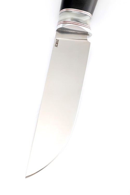 Нож Берсерк Elmax рукоять вставка крил белый, черный граб 