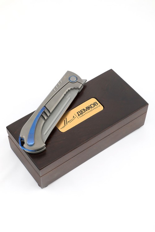 Нож складной Узбекский Пчак сталь N690 рукоять титан 