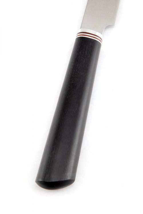 Нож Шеф Филейный 95Х18 черный граб 