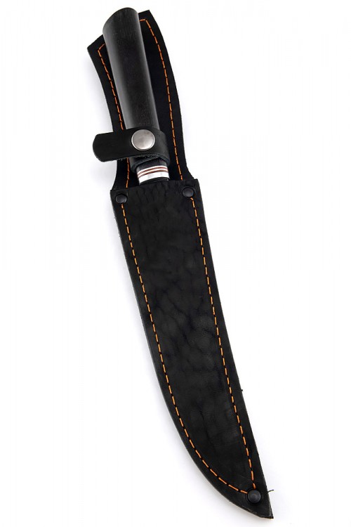 Нож Шеф Филейный 95Х18 черный граб 