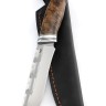 Нож Барс сталь кованая Х12МФ - камень, рукоять карельская береза коричневая 