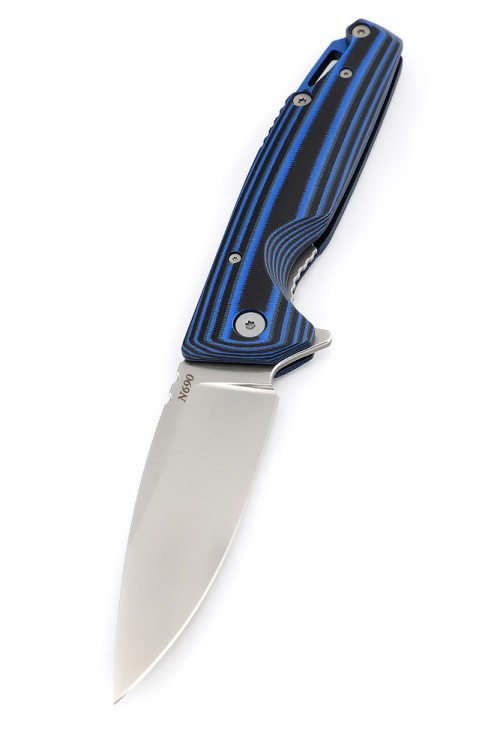 Нож складной Турист N690 G10 черно-синяя 