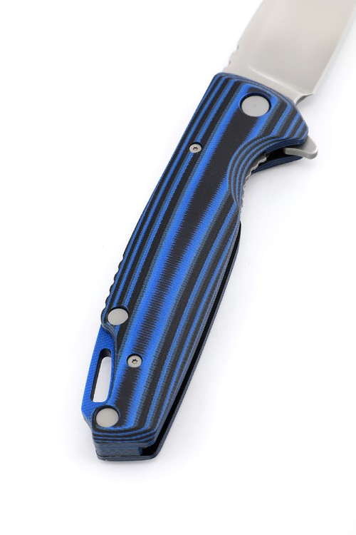Нож складной Турист N690 G10 черно-синяя 