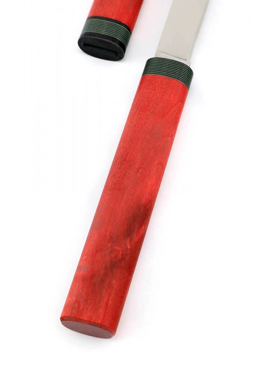 Нож Дамский сталь К340 карельская береза красная деревянные ножны 