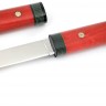Нож "Сигара" сталь К340 карельская береза красная деревянные ножны 