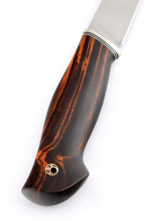 Нож Путник сталь Elmax рукоять нейзильбер, железное дерево 