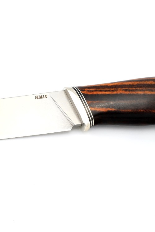 Нож Путник сталь Elmax рукоять нейзильбер, железное дерево 