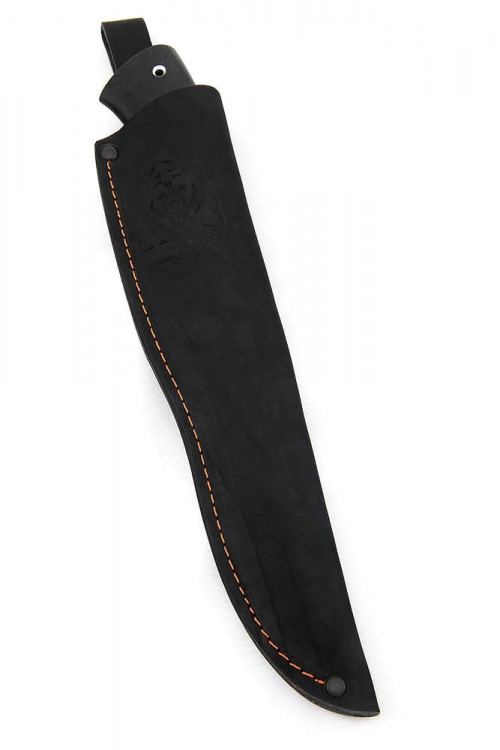 Нож Щучий кованая сталь D2 рукоять черный граб 