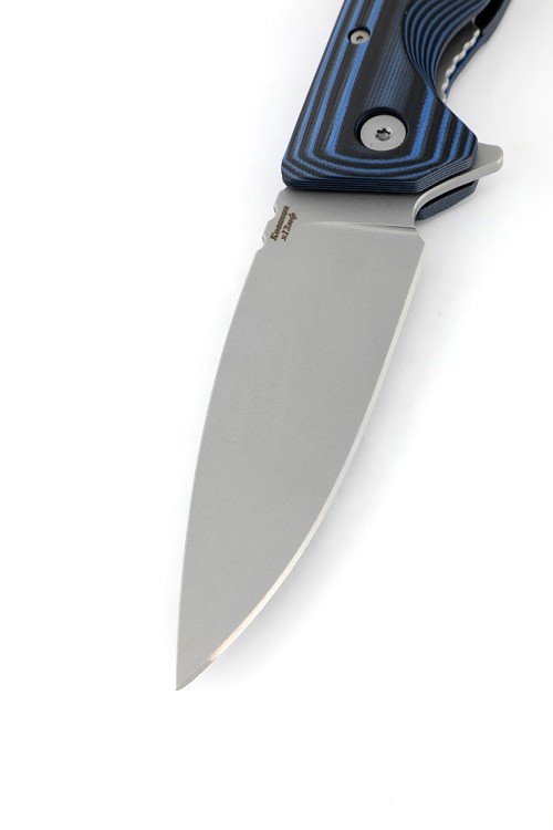 Нож складной Турист Х12МФ G10 черно-синяя 