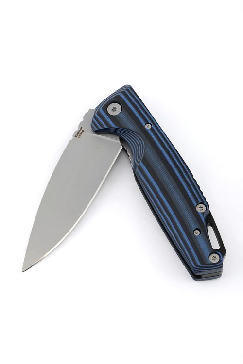Нож складной Турист Х12МФ G10 черно-синяя 