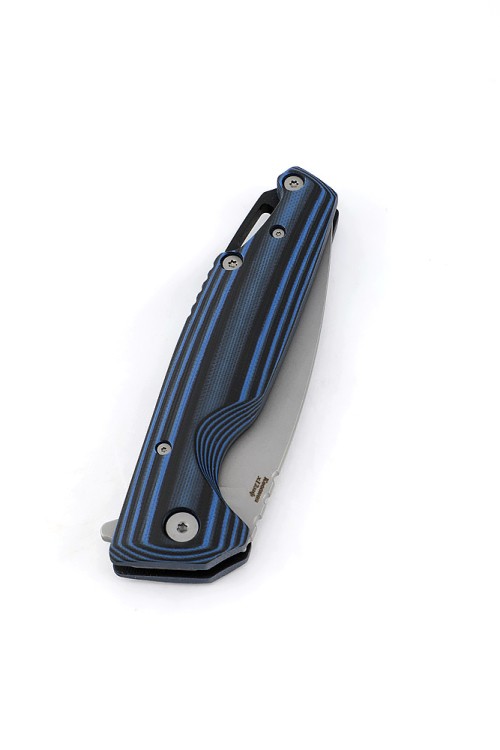 Нож складной Турист Х12МФ G10 черно-синяя 