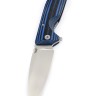 Нож складной Турист S390 G10 черно-синяя 