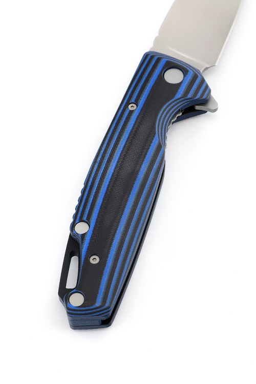 Нож складной Турист S390 G10 черно-синяя 