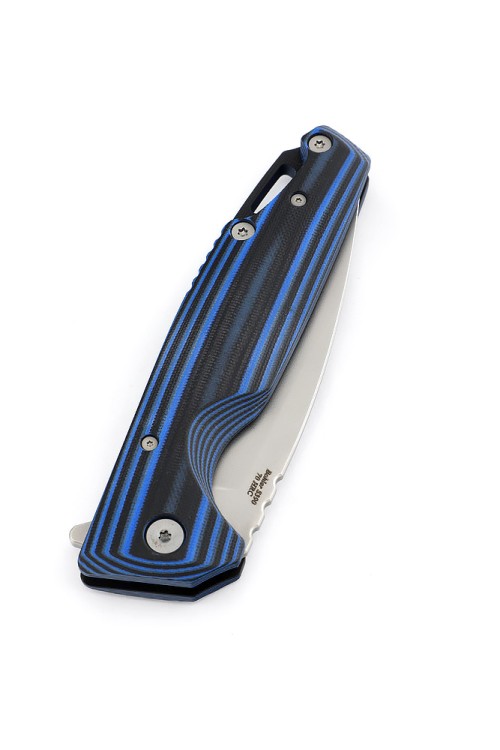 Нож складной Турист S390 G10 черно-синяя 