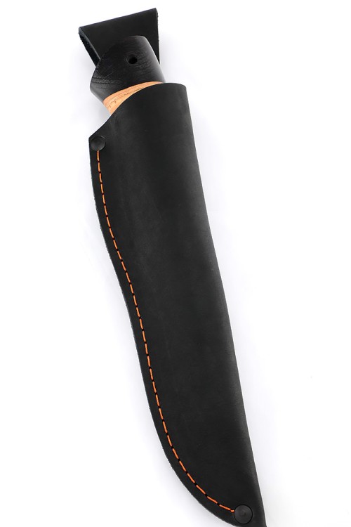 Нож Охотничий сталь кованая Х12МФ рукоять береста 