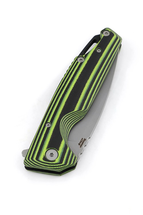 Нож складной Турист Х12МФ G10 черно-зеленая 