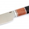Нож Шеф-повар малый кованая сталь 95х18 бубинга и черный граб 