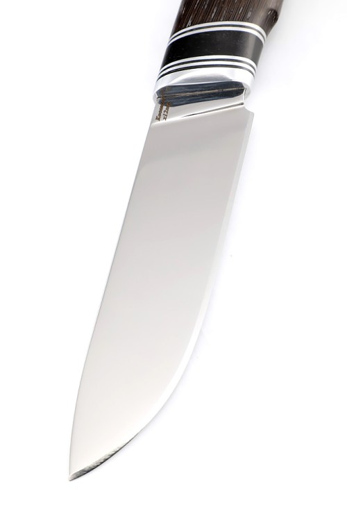 Нож Универсал сталь кованая х12мф рукоять черный граб венге 