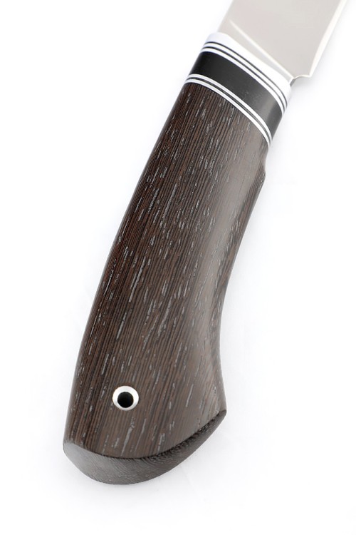 Нож Универсал сталь кованая х12мф рукоять черный граб венге 