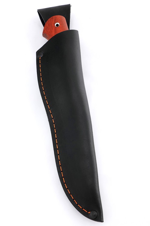 Нож Пеленгас сталь дамаск рукоять вставка черный граб падук 