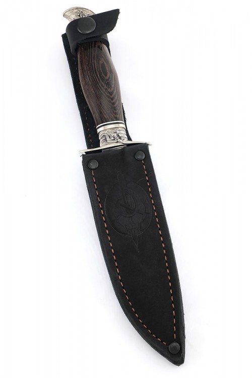 Нож финка НКВД сталь х12мф рукоять венге мельхиор 