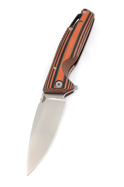 Нож складной Турист S390 G10 черно-оранжевая 