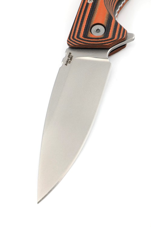 Нож складной Турист S390 G10 черно-оранжевая 