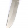 Нож Ястреб сталь К340 рукоять мельхиор кап клёна коричневый 