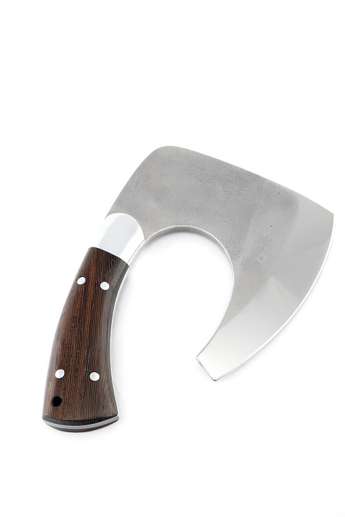 Топорик Гимли сталь кованая 95Х18 со следами ковки, рукоять венг, цельнометаллический 