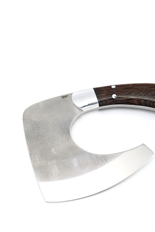 Топорик Гимли сталь кованая 95Х18 со следами ковки, рукоять венг, цельнометаллический 