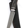 Нож Клык сталь ХВ5 рукоять вставка черный граб, карельская береза коричневая 