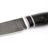 Нож Клык сталь ХВ5 рукоять вставка черный граб, карельская береза коричневая 
