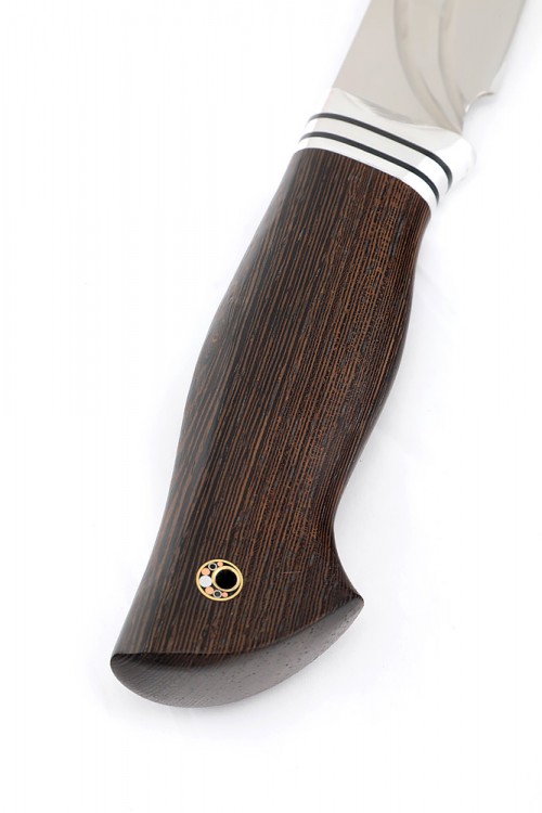 Нож Буран сталь Х12МФ долы-камень рукоять венге 